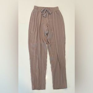 Taupe textured boho pants